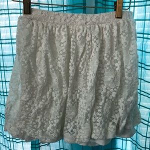 Urban outfitters lace white skirt